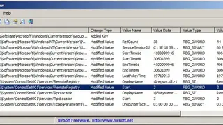 RegistryChangesView screenshot