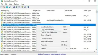 RegistryChangesView screenshot