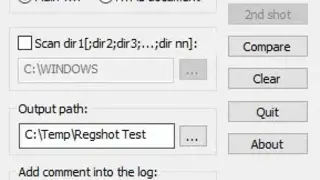 Regshot screenshot