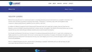 Reliant Processing Services screenshot
