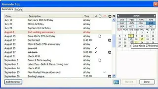 ReminderFox screenshot