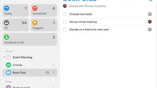 Reminders screenshot