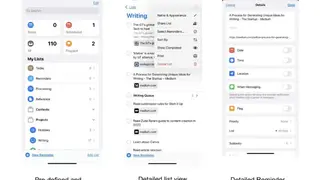 Reminders screenshot