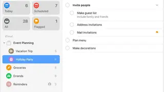 Reminders screenshot