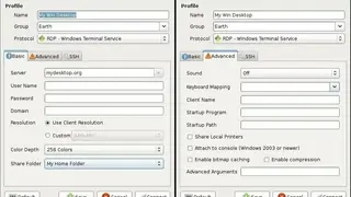 Remmina screenshot