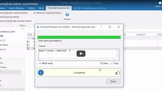 Remove Duplicate Journal Entries screenshot