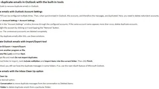 Remove Duplicate Messages for Outlook screenshot