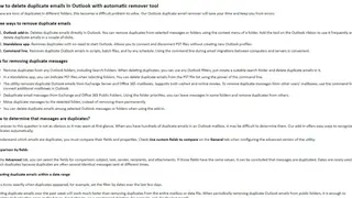 Remove Duplicate Messages for Outlook screenshot