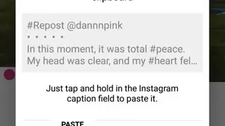 Repost photo&video screenshot