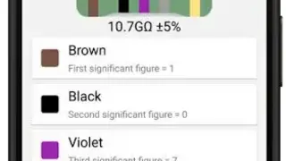 Resistor Color Code And SMD Code Calculator screenshot