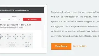 Restaurant Table Booking System screenshot