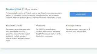 Rev Transcription screenshot