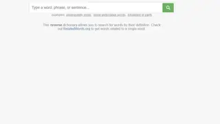 Reverse Dictionary screenshot