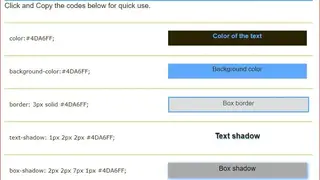 RGB Color Code screenshot