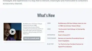 RichRelevance screenshot