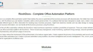 RicohDocs screenshot