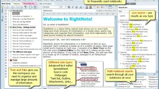 RightNote screenshot