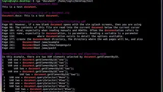 Ripgrep screenshot