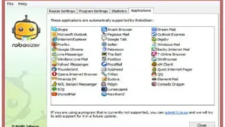 RoboSizer screenshot
