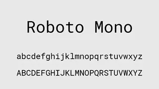 Roboto Mono screenshot