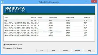 Robusta Port Forwarder screenshot