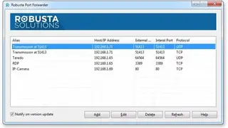 Robusta Port Forwarder screenshot