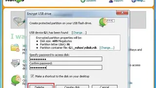 Rohos Disk Encryption screenshot