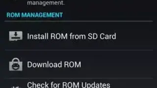 ROM Manager screenshot