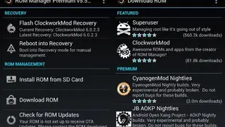 ROM Manager screenshot