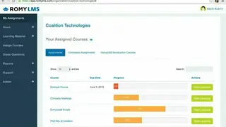 RomyLMS screenshot