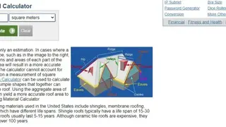 Roofing Calculator screenshot