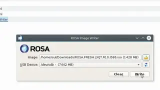 ROSA Image Writer screenshot
