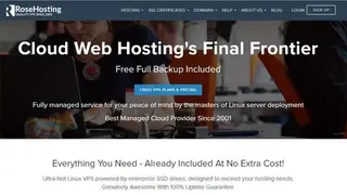 RoseHosting screenshot