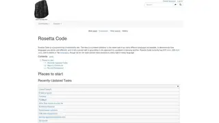 Rosetta Code screenshot