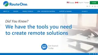RouteOne screenshot