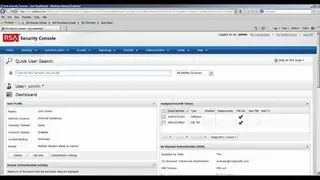 RSA Access Manager screenshot
