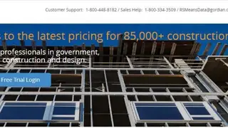 RSMeans Data Online screenshot