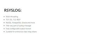 Rsyslog screenshot