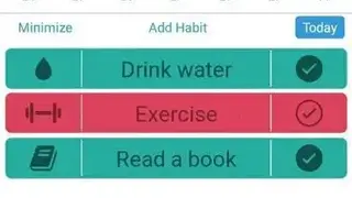 Rudimentary Habit Tracker screenshot
