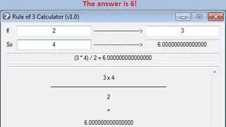 Rule of 3 Calculator screenshot