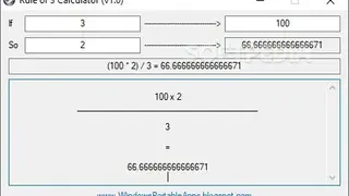 Rule of 3 Calculator screenshot