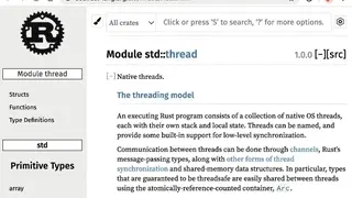 Rust Search Extension screenshot