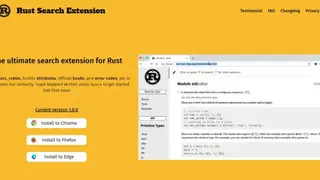 Rust Search Extension screenshot