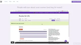 Ruzuku screenshot