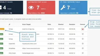 SaaS Vulnerability Scanner screenshot