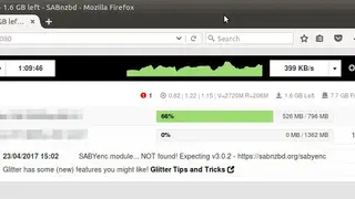 SABnzbd screenshot