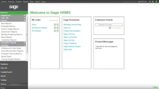 Sage HRMS screenshot