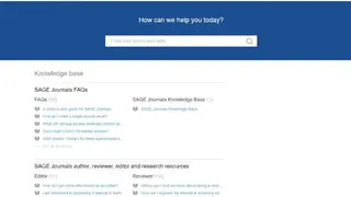 Sage Journals screenshot