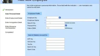 Sage Payroll screenshot