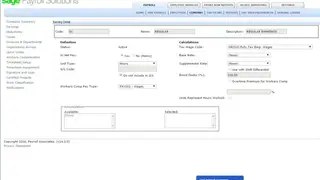 Sage Payroll screenshot